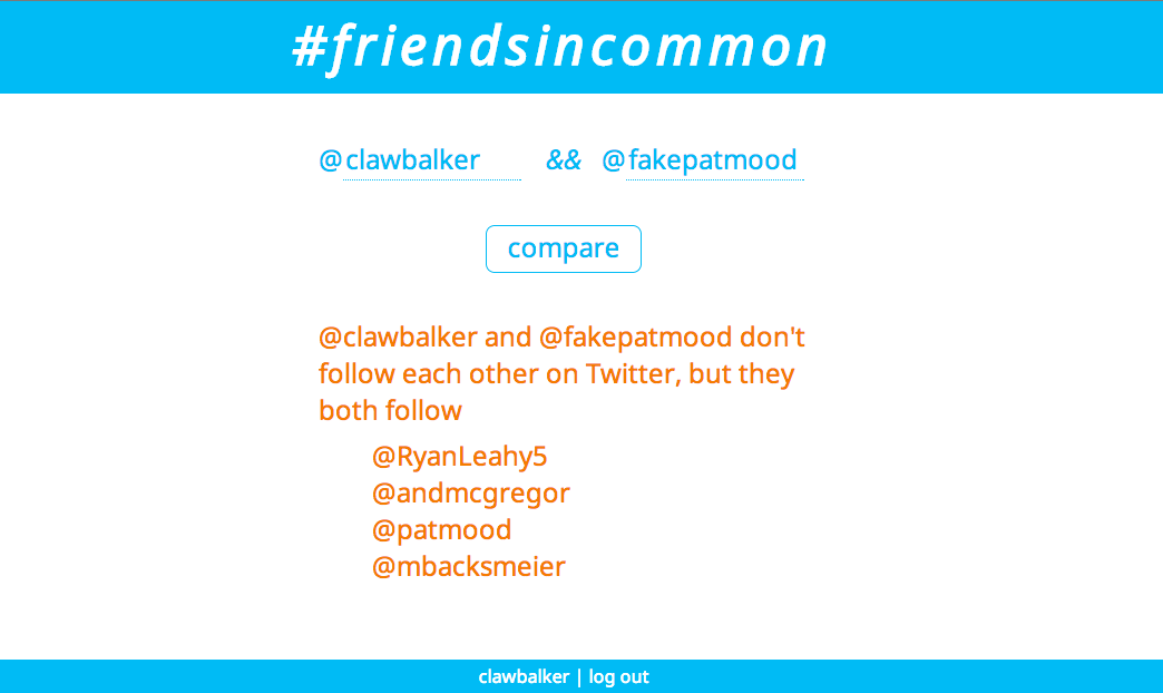 Friends in Common screenshot